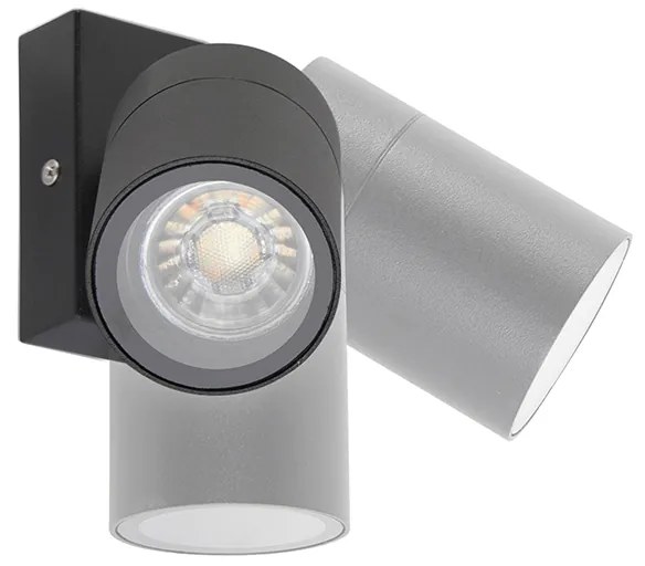 Zewnetrzna Inteligentna lampa ścienna zewnętrzna czarna IP44 w tym wifi GU10 - Solo Nowoczesny Oswietlenie zewnetrzne