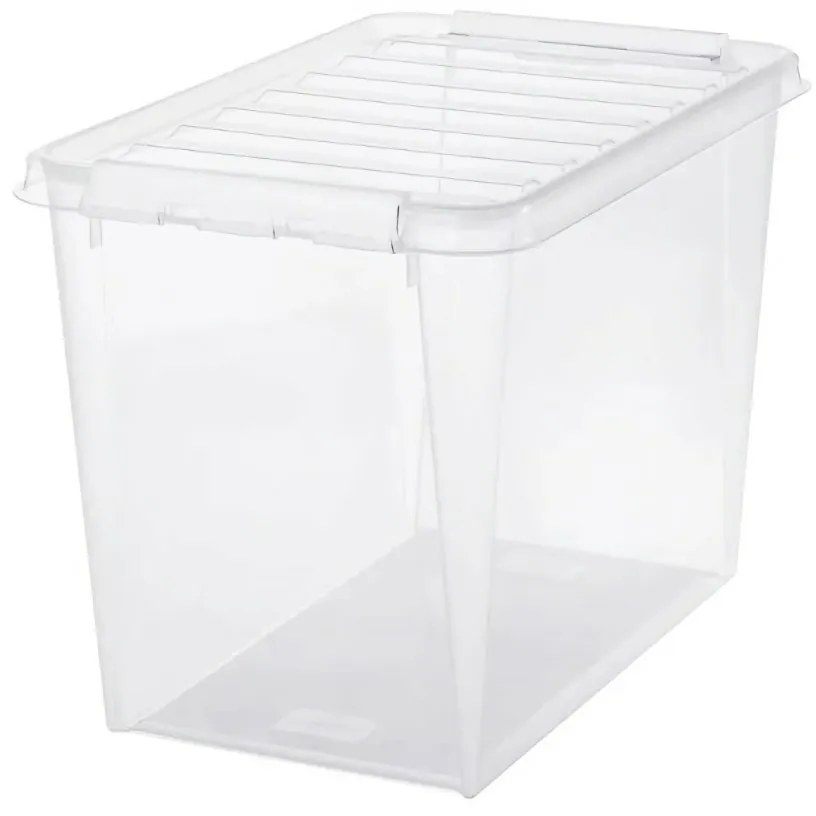 SmartStore Pojemnik z białymi zatrzaskami Classic,61 l, 61 l