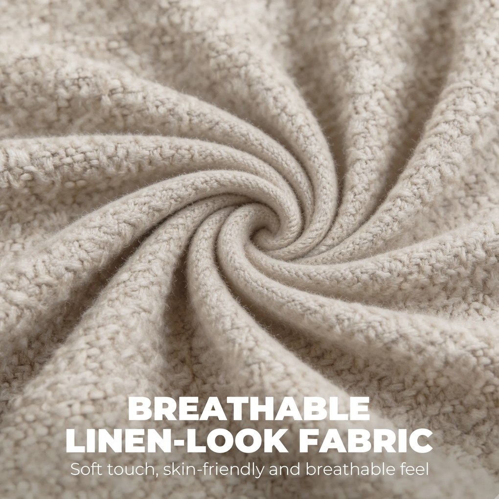 HOMCOM Tapicerowane krzesła do jadalni Krzesła kuchenne na stalowych nogach Beżowy | Aosom PL