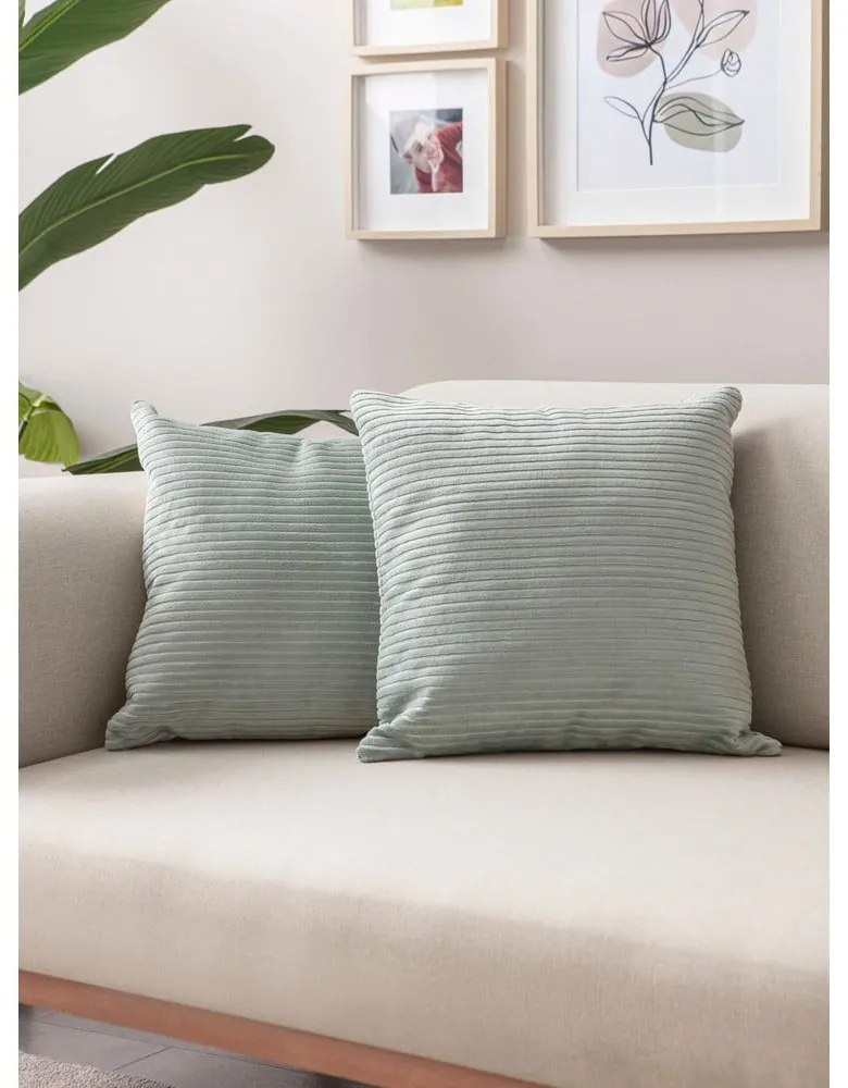 Sztruksowe poszewki na poduszki zestaw 2 szt. 43x43 cm – Mioli Decor