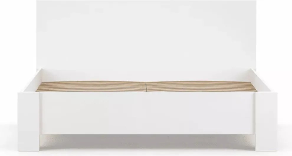 Drewianie łóżko Ediman 160x200 w dwóch kolorach do wyboru dąb sonoma oraz białe