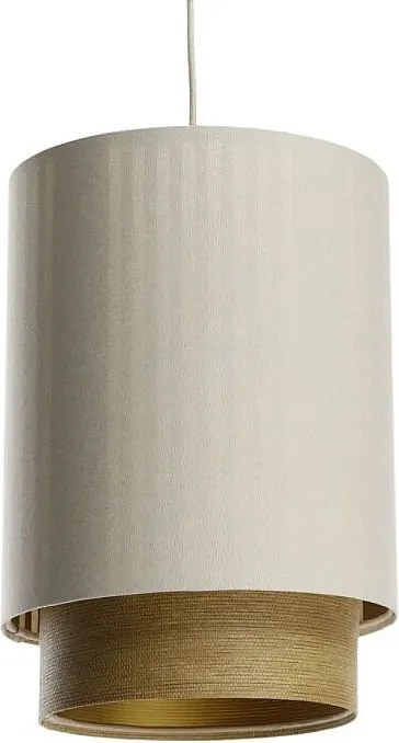 Lampa wisząca DUO LAMI LINE 25 kremowa/brązowa