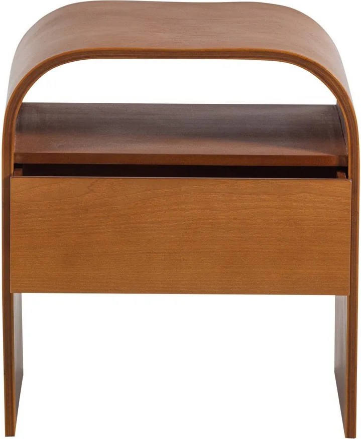 Szafka nocna z półką w naturalnym kolorze Momo – WOOOD