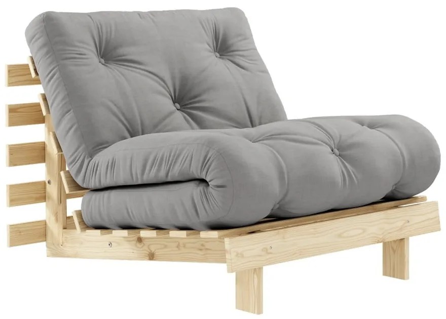 Fotel rozkładany Karup Design Roots Raw/Grey