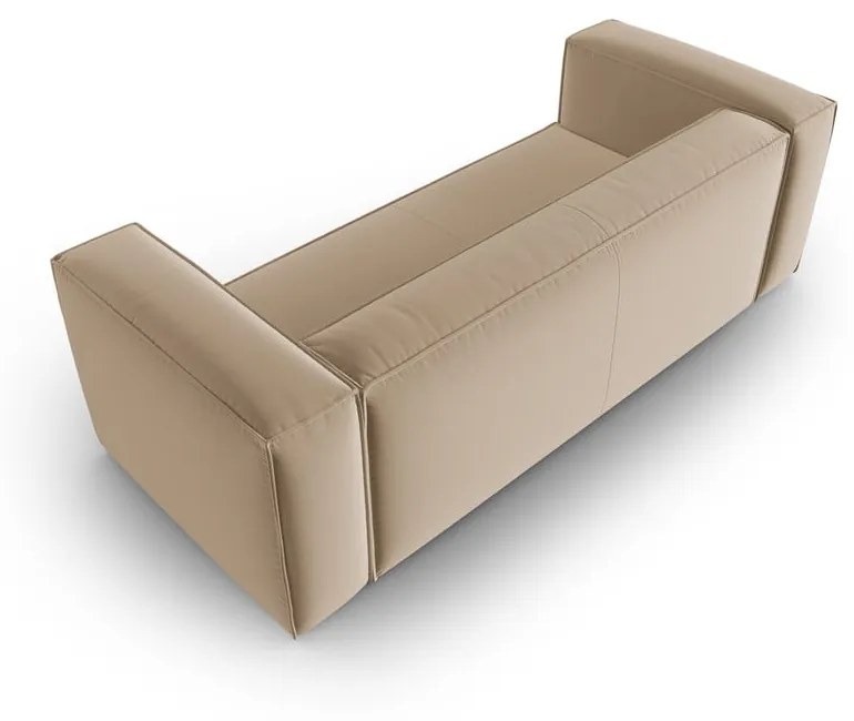 Jasnobrązowa aksamitna sofa 200 cm Mackay – Cosmopolitan Design