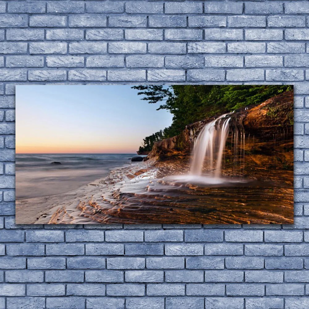 Zdjęcie na płótnie Orzeźwiający Spad Wody