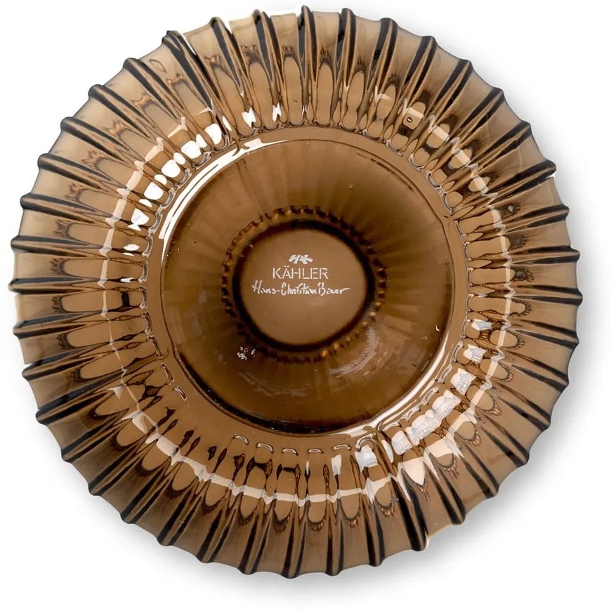 Brązowy szklany wazon Kähler Design Hammershøi, wys. 18,5 cm