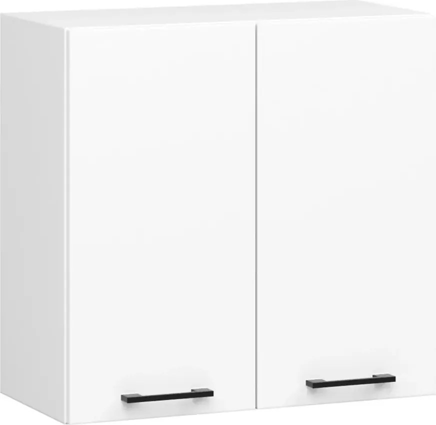 Biała górna szafka kuchenna z podwójnym frontem 60 cm C6-L34