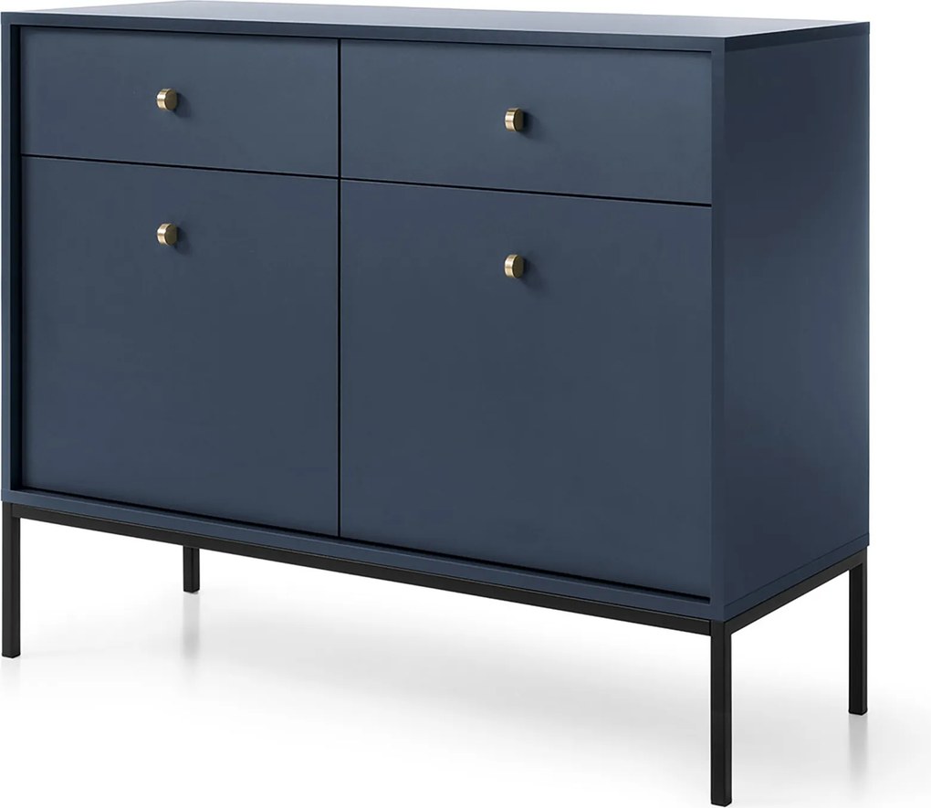 Komoda MONDO 104 cm do Salonu Sypialni Odcienie granatowego