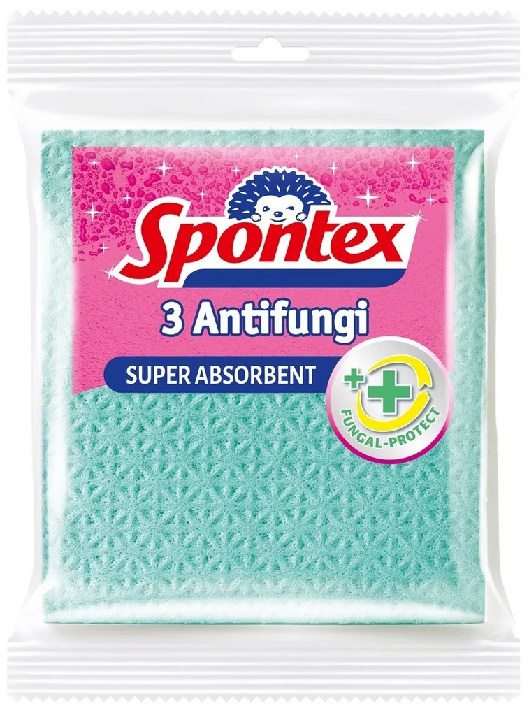Spontex Antifungi ściereczka gąbczasta, 3 szt.