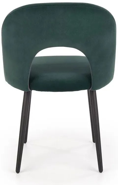 Zielone minimalistyczne krzesło tapicerowane Z3-P41