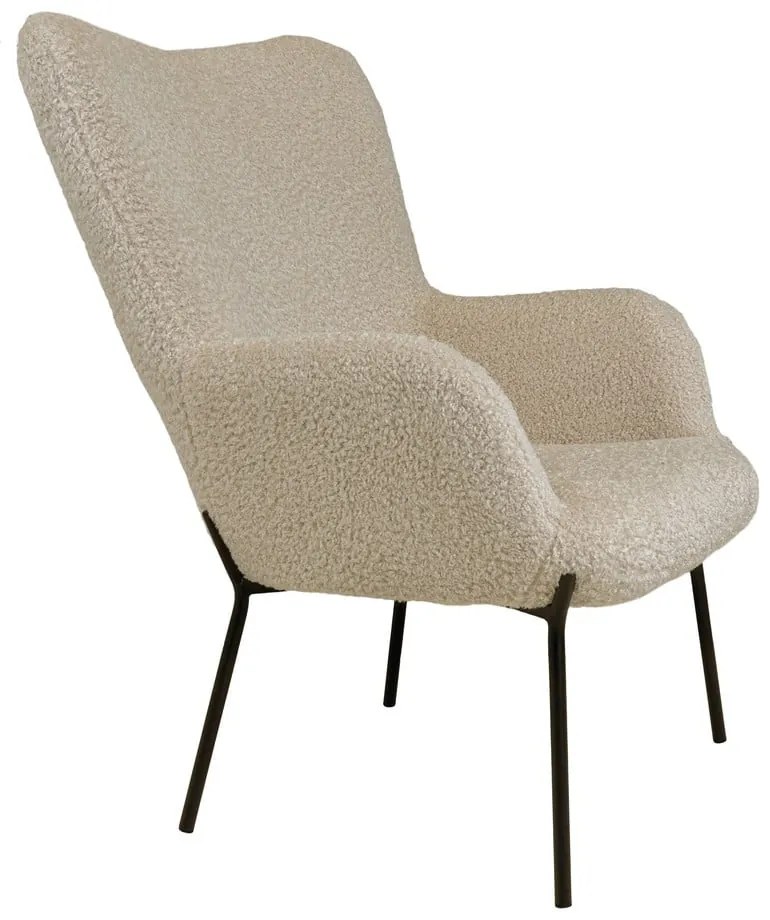 Beżowy fotel z imitacji futra Glasgow – Bonami Essentials