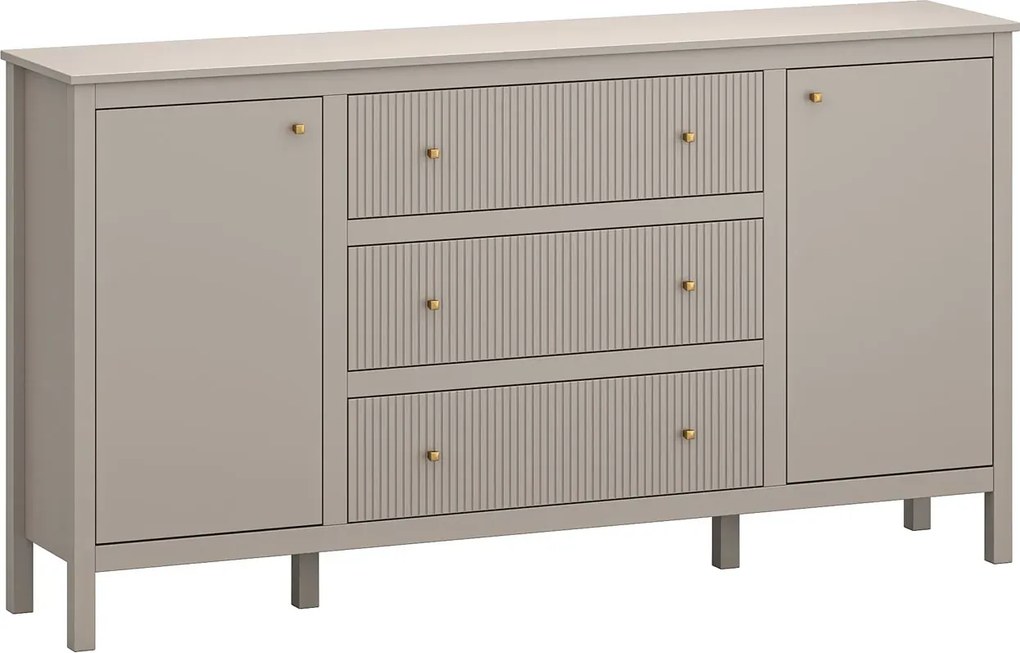 Nowoczesna duża komoda w kolorze taupe R5-H67