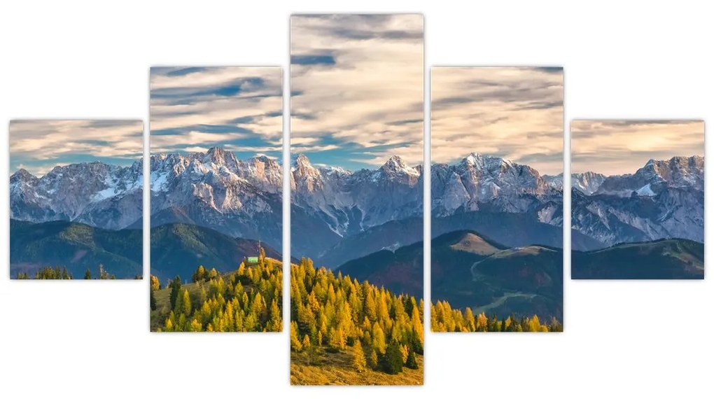 Obraz - panorama górska (125x70 cm)