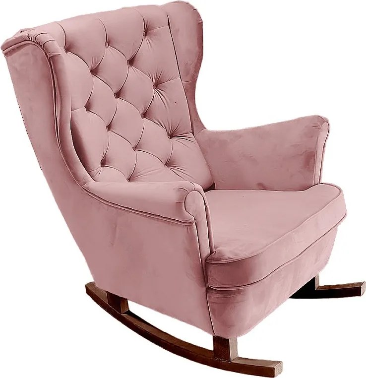 Fotel Relax z Tapicerowanym Siedzeniem i Podłokietnikami, Fotel TV 102x81x95cm Różowy_29838