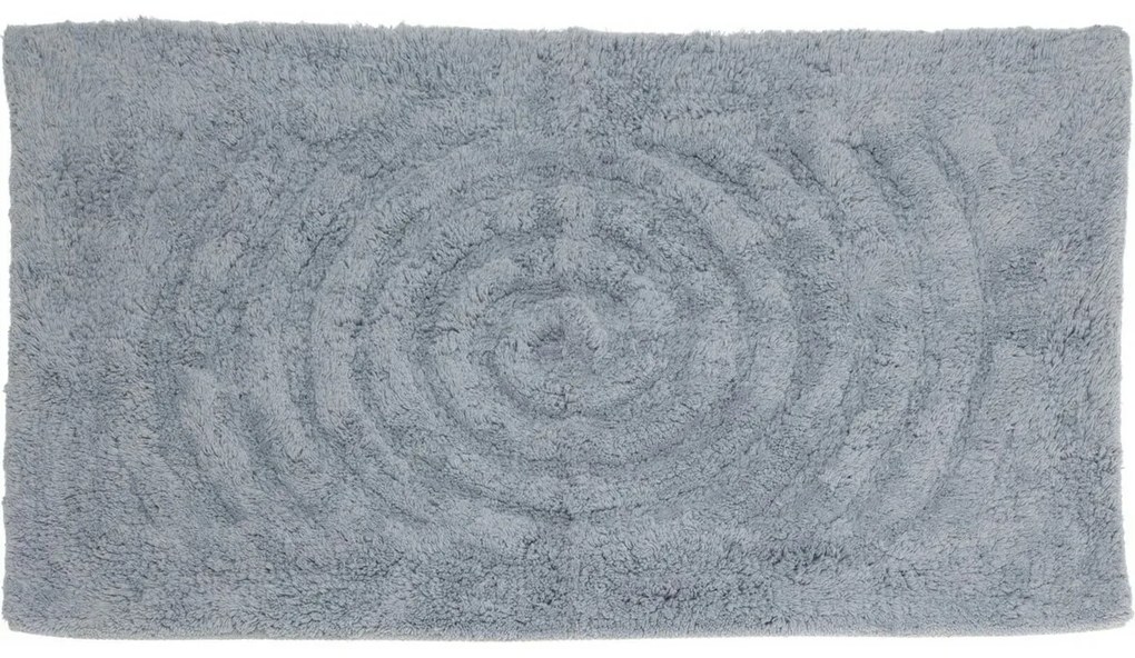 Dywanik łazienkowy Circle jasnoszary, 45 x 75 cm