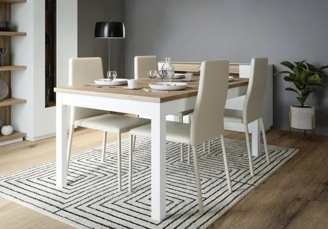 Stół do jadalni rozkładany 160-207 cm Lewisville 7029 Secret Grey/dąb Valencia