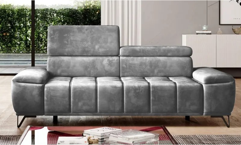 Sofa kanapa PALLADIO z elektrycznym systemem rozkładania siedziska regulowane zagłówki WERSAL