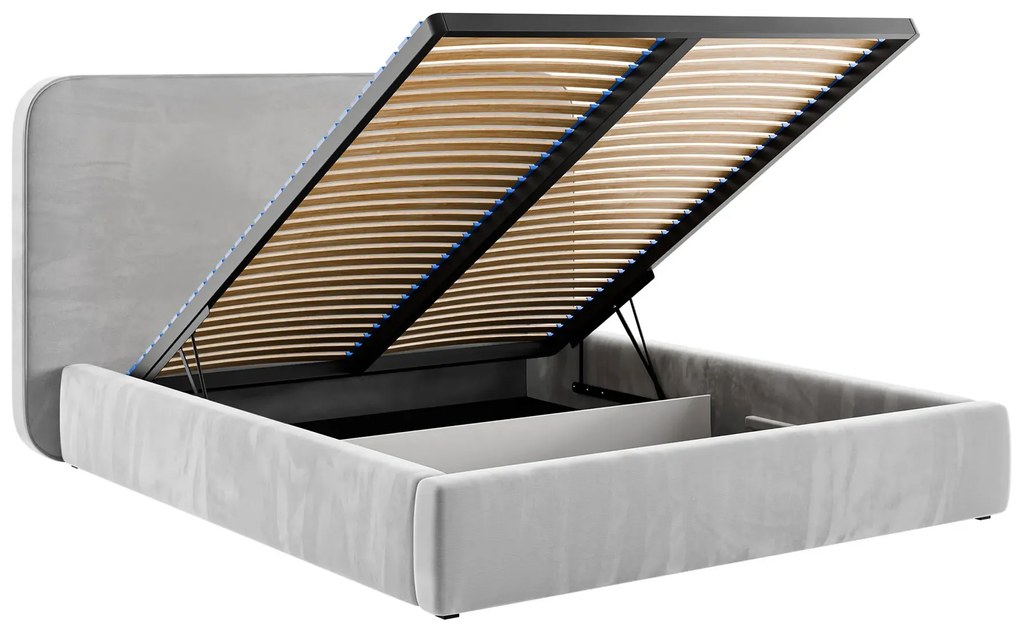 Tapicerowane łóżko dwuosobowe z zagłówkiem 180x200 - 32 kolory D9-D38