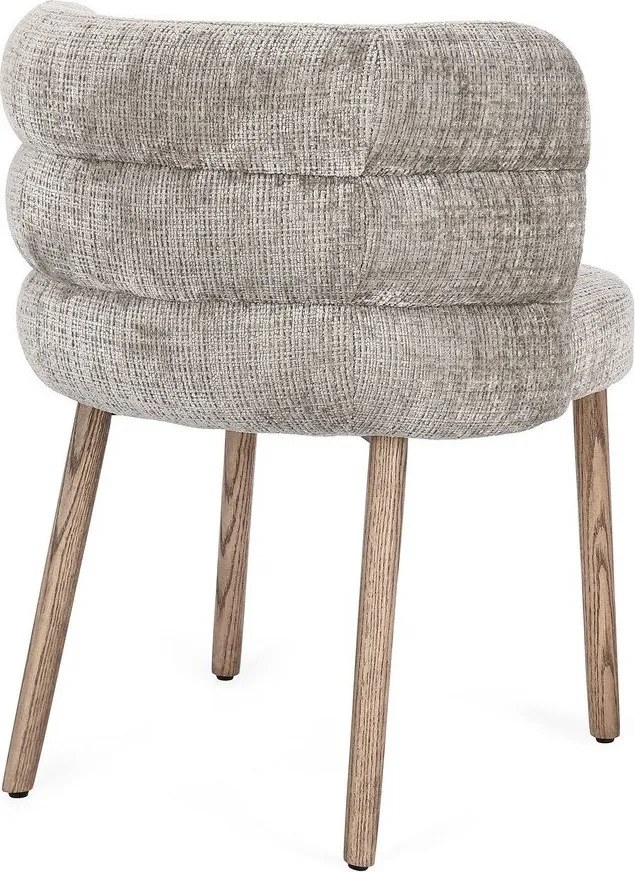 Szare tapicerowane krzesło Ilma – Bizzotto