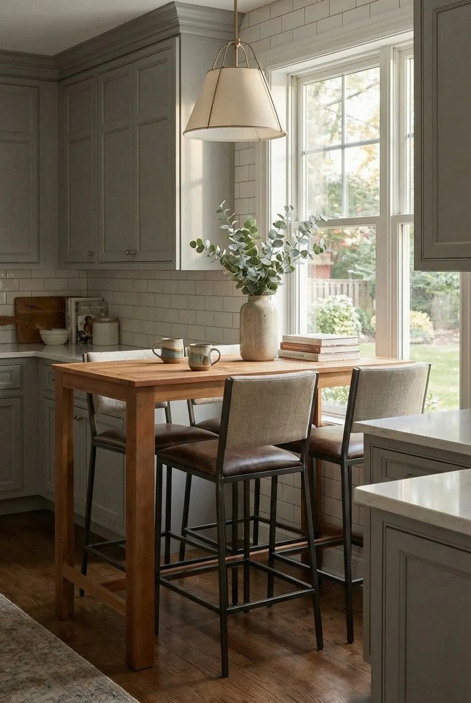 Stolik barowy drewniany D0-W04