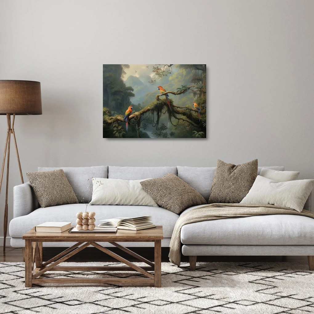 Obraz na szkle - Las tropikalny (70x50 cm)