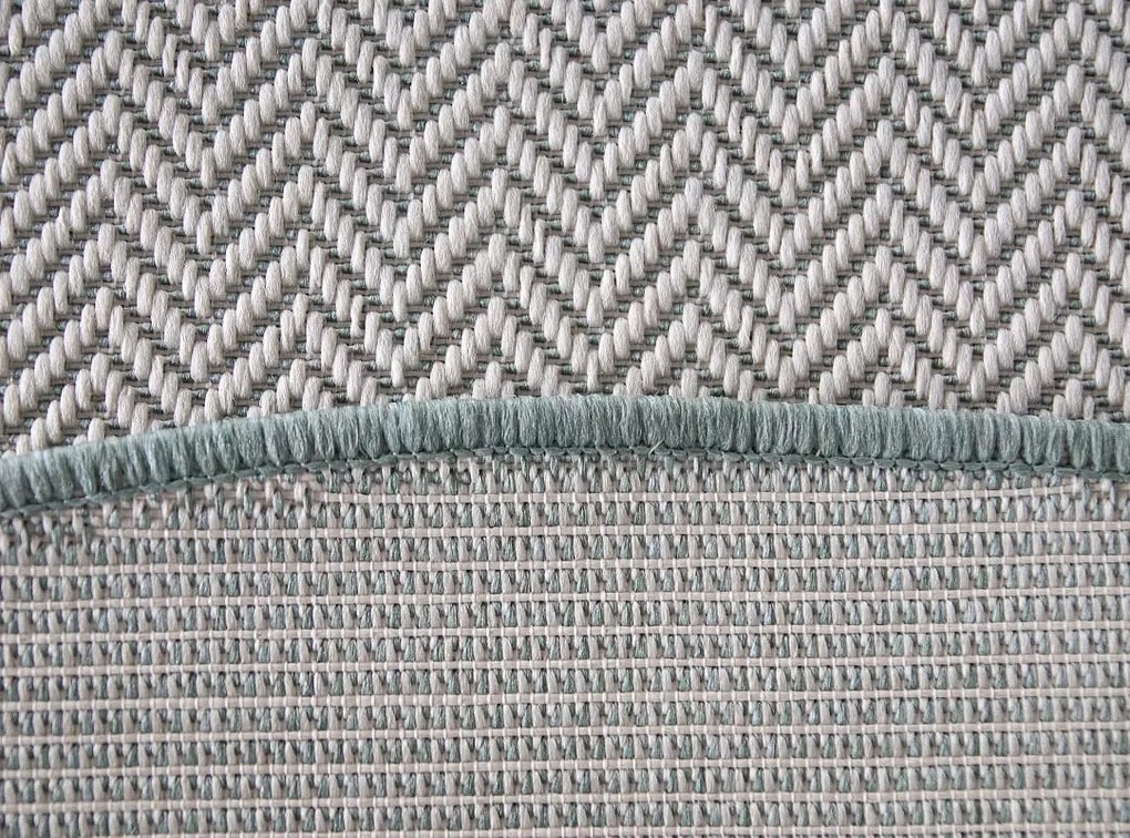 Dywan zewnętrzny Miovani kremowo-zielony 120 cm x 120 cm koło