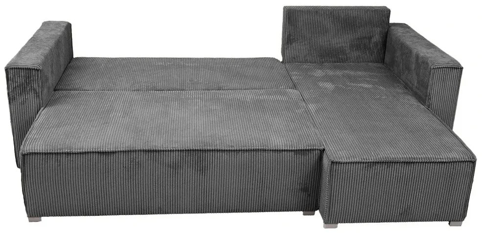 Rozkładana narożna sofa SMART COSARO szara, dwustronna + 2 poduszki GRATIS