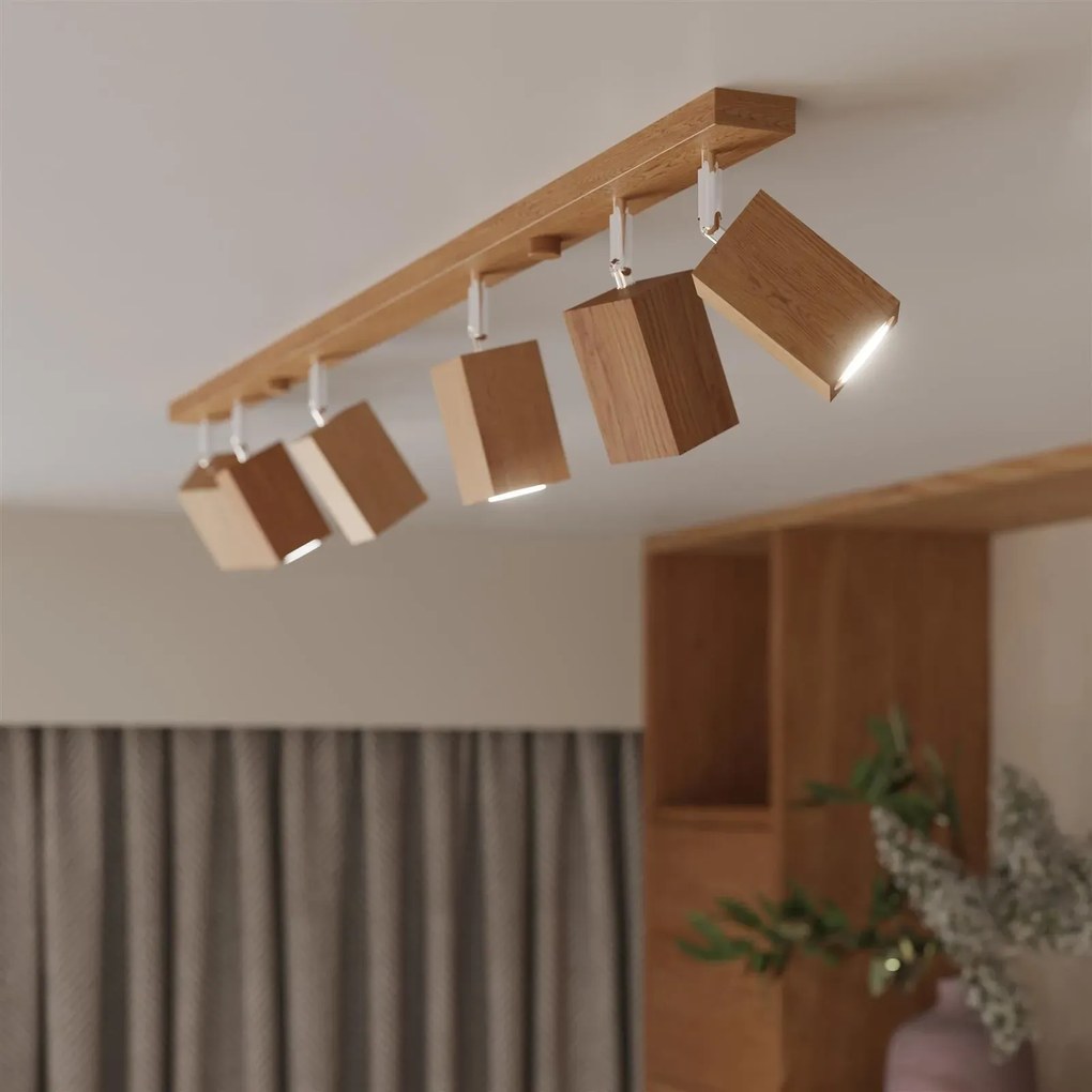 Listwa oświetleniowa KEKE 6 dąb SOLLUX LIGHTING