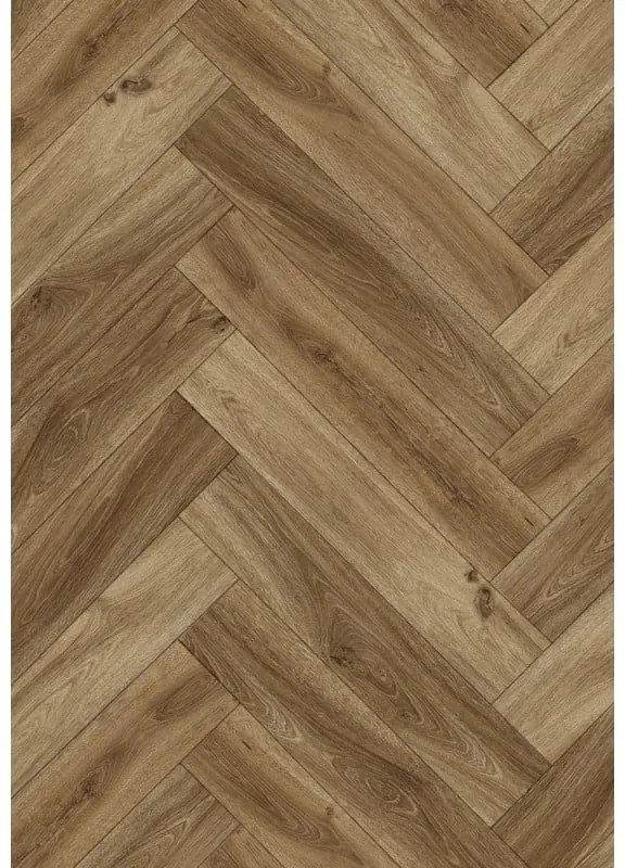 Mexen Amsterdam panele winylowe jodełka 635 x 127 mm SPC 6,5 mm podkład 1,5 mm, 4 V-Fuga, Dąb - F1191-0635-127-505-4V1-01