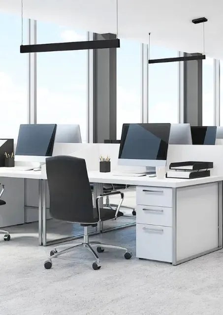 Czarna podłużna lampa wisząca - K611-Segro