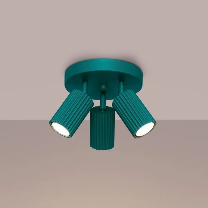 Brilagi - LED oprawa punktowa CRESTO 3xGU10/10W/230V turkusowa