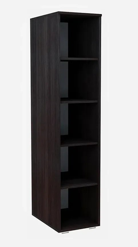 Wysoki regał z drzwiczkami wenge L0-C69