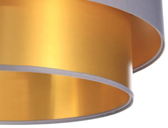 Złoto-szara lampa wisząca w stylu glamour - 4X S418 E5-G57