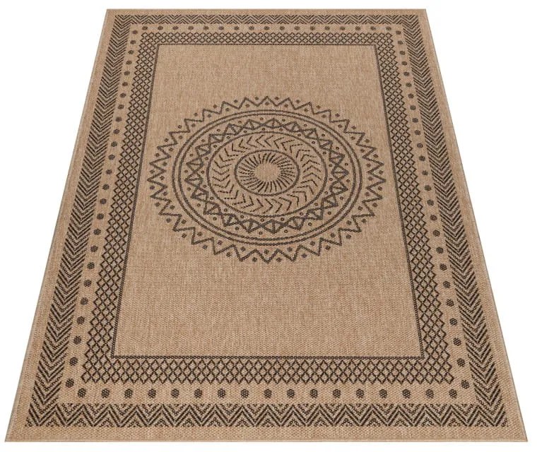 Dywan zewnętrzny Dhaka antracytowo-beżowy 80 cm x 250 cm