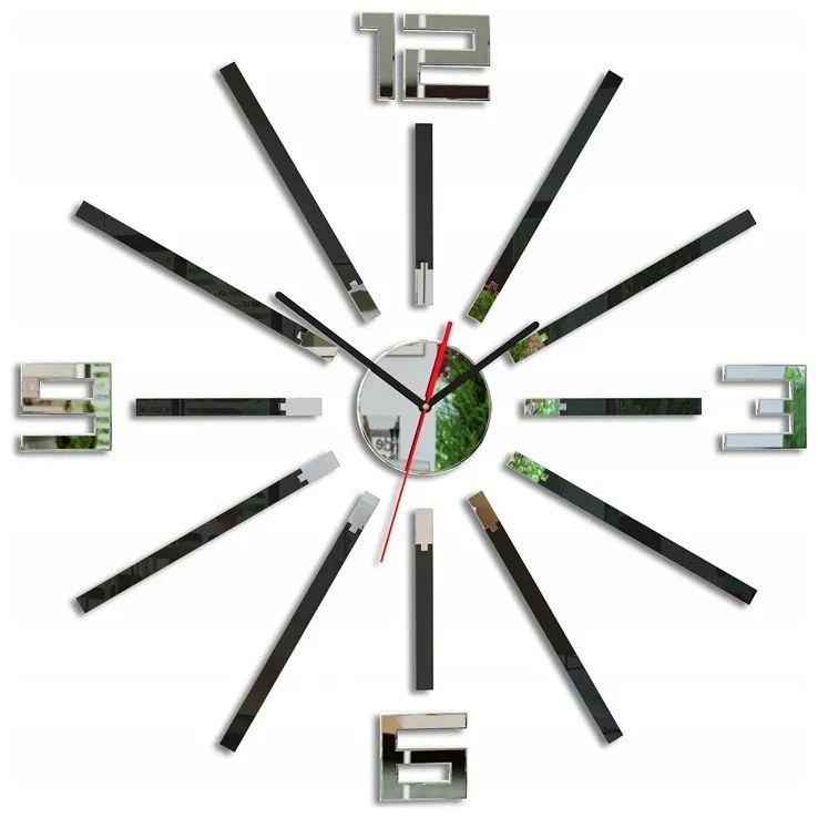 Zegar ścienny naklejany duży nowoczesny akrylowy na ścianę do kuchni salonu