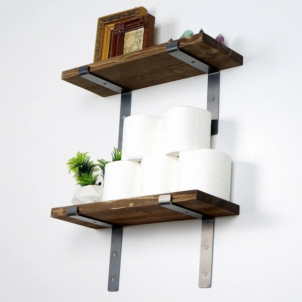 Półka Lam005 Black and Walnut