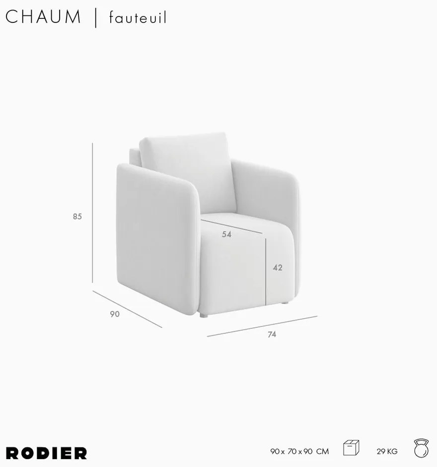 Beżowy fotel Chaum – Rodier