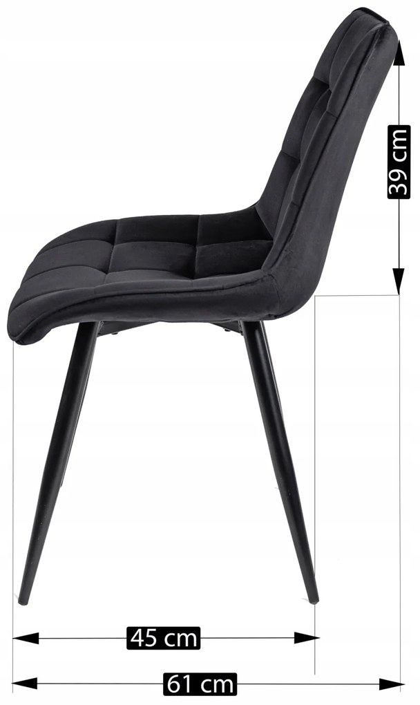 Zestaw Stół Okrągły LINO 100 cm Dąb Złoty/Czarny i 4 Krzesła Tapicerowane do Jadalni RIO Czarne Welurowe Nowoczesne Loft