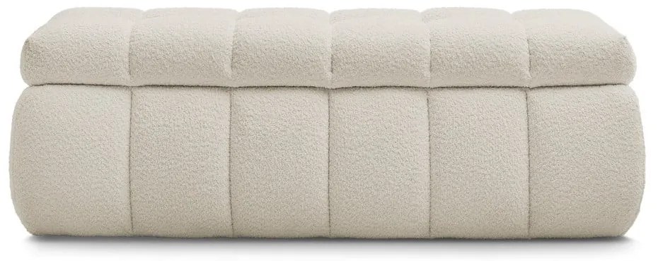 Beżowa ławka z materiału bouclé Mont Blanc – Bobochic Paris