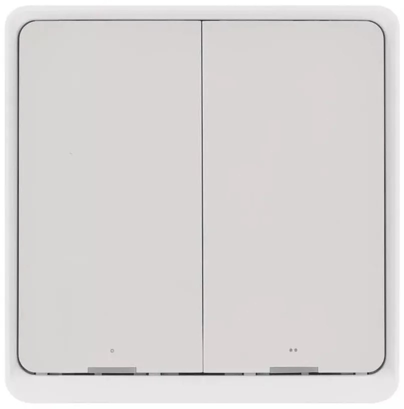 Wyłącznik 2-przyciskowy GoSmart 1xCR2430 Tuya biały