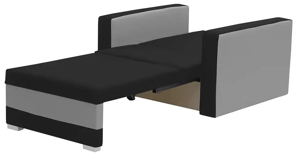 Fotel rozkładany z funkcją spania ASTO1 Brązowy/Beżowy