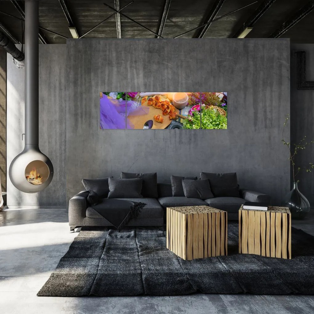 Obraz - letni piknik (170x50 cm)