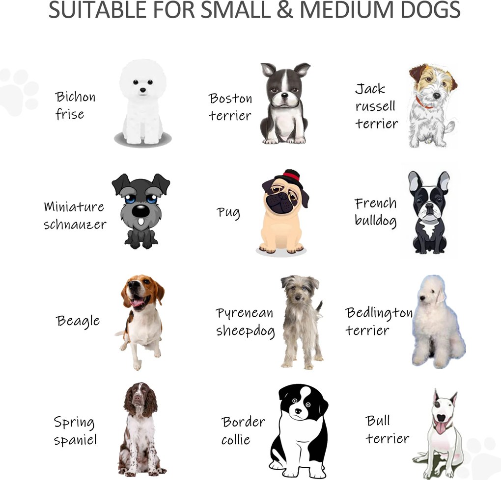 PawHut Barierka zabezpieczająca dla psów, składana, z drewna sosnowego, 432 x 36 x 70 cm, Kawa