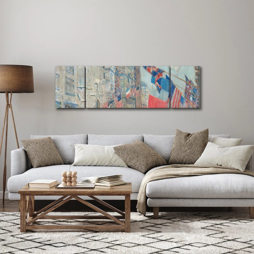 Obraz - Childe Hassam, Allies day, reprodukcje (170x50 cm)