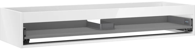 Mexen Box-A korpus szafki podumywalkowej 140 cm, 1 szuflada, biały połysk - 91AX0-1400-235-1-00