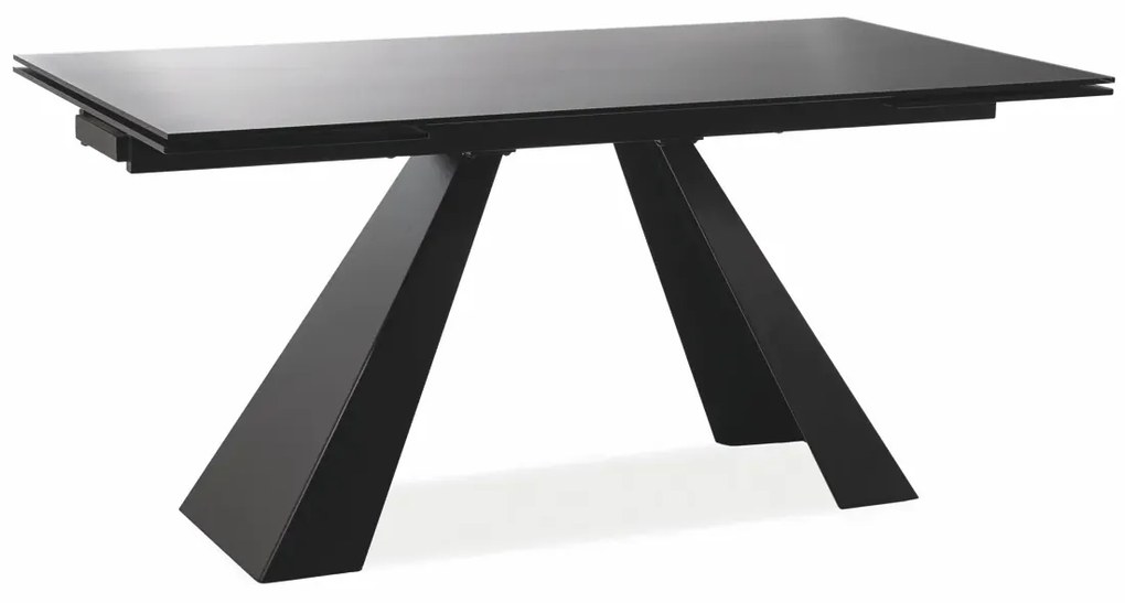 Stół rozkładany SALVADORE 120(180)x80 czarny mat SIGNAL