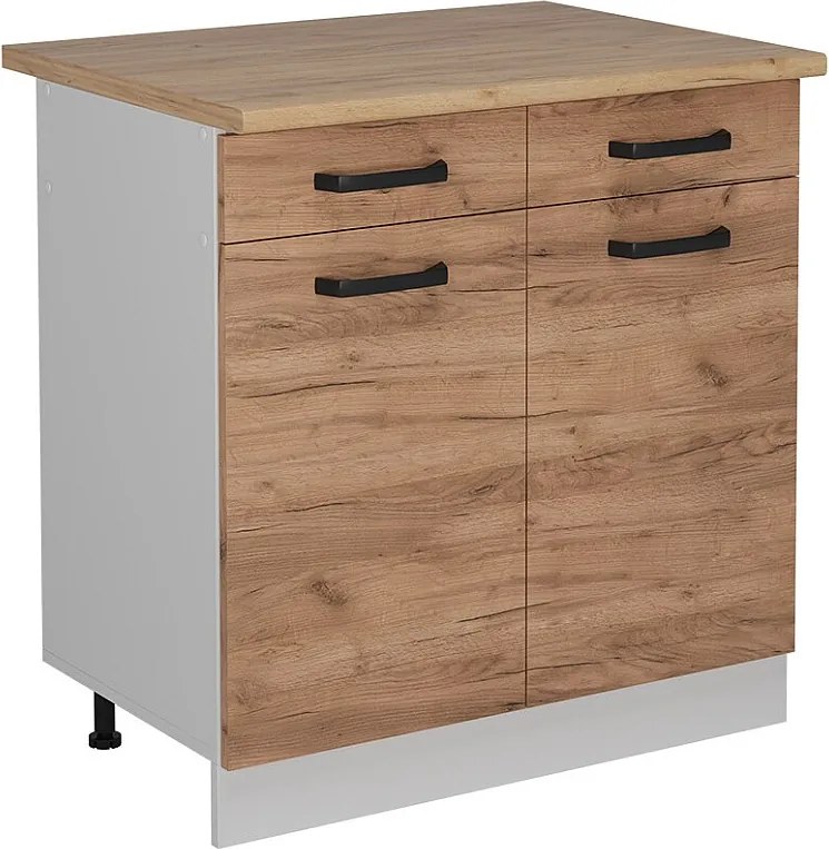 Szafka dolna do kuchni złoty dąb energetyczny 80x60x81.6 r-line