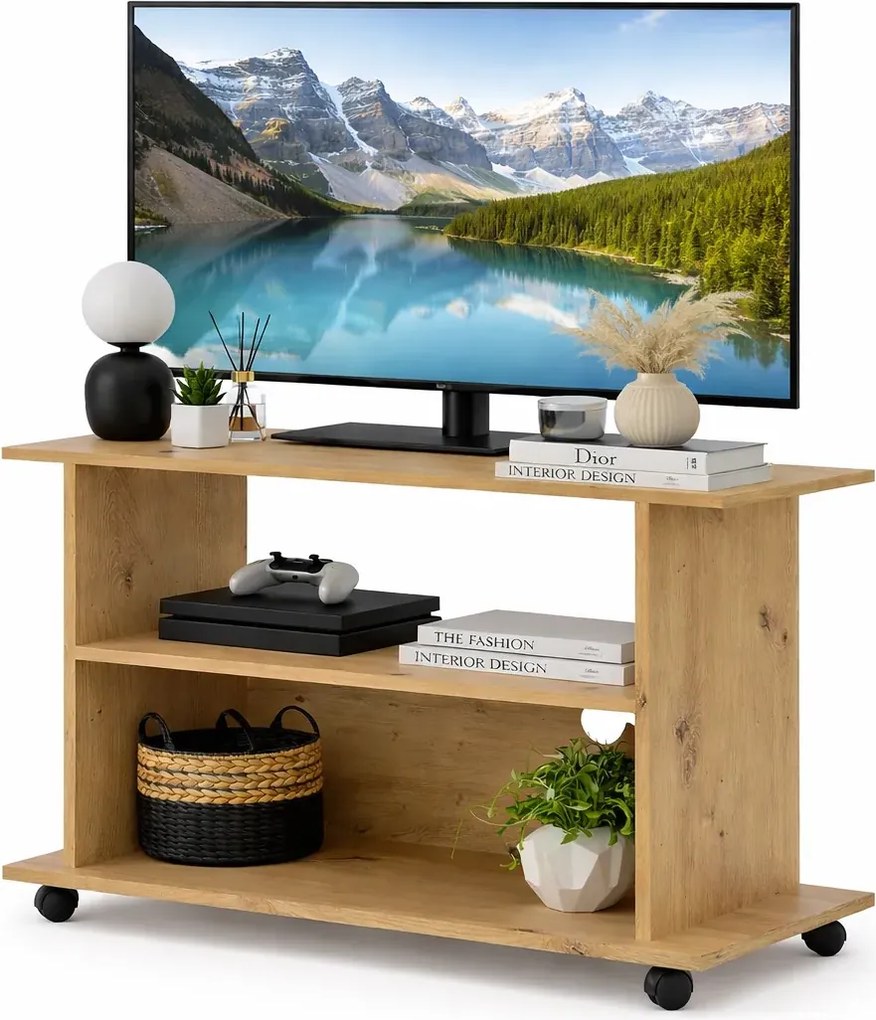 Mobilna Szafka Pod Tv Dąb Artisan C2-E87