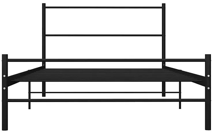 Czarne metalowe łóżko pojedyncze 90x200 cm - Epix